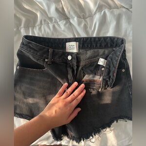 BDG Black Jean Shorts